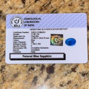 11ct Loose Stone Sapphire